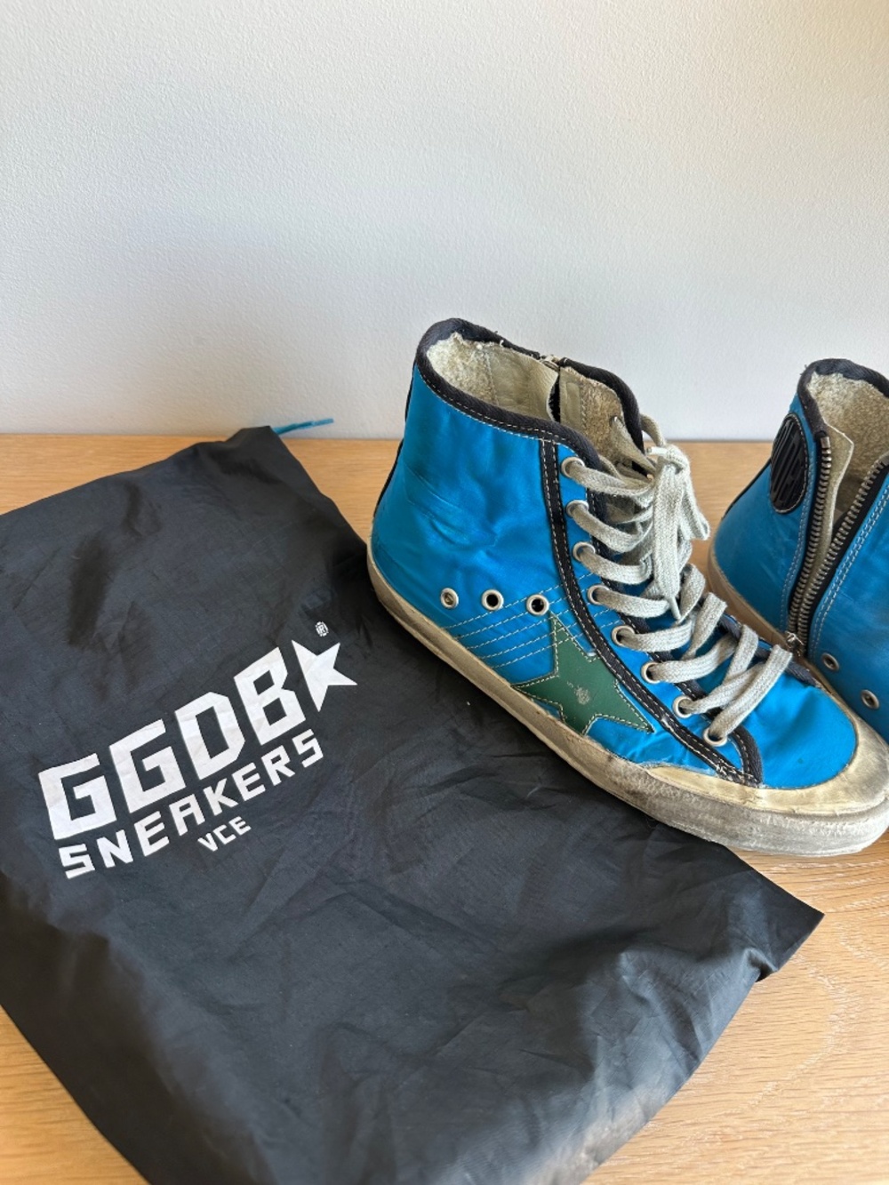 Womens Golden Goose Fred Segal Exclusive Water Resistant Francy High Top Size 7 - Picture 3 of 11